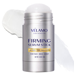 VELAMO ADVANCED Retinol serum-stick on face applying for firmer, smoother skin.