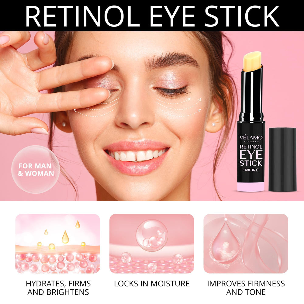 VELAMO ADVANCED reduce hinchazón y ojeras para ojos descansados.