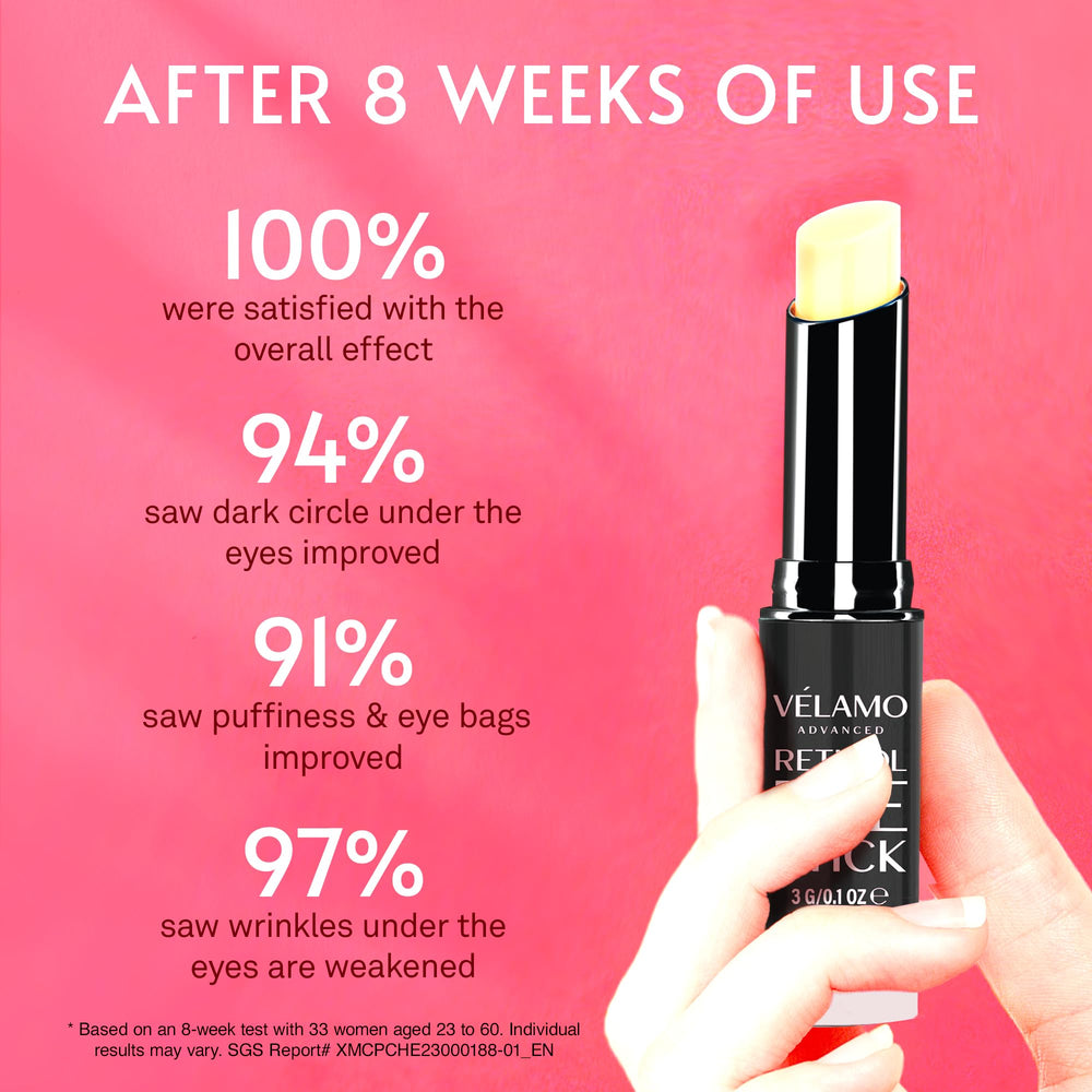 Velamo Advanced vegan ingredients underline a gentle, skin-friendly formula.