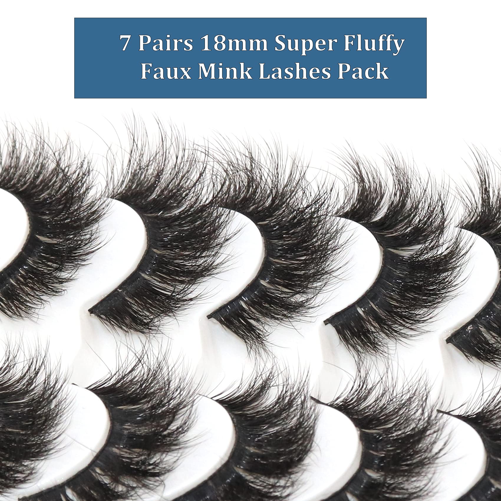 Veleasha fluffy lashes with dense outer edge for subtle drama.