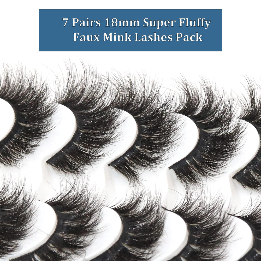 Veleasha fluffy lashes with dense outer edge for subtle drama.