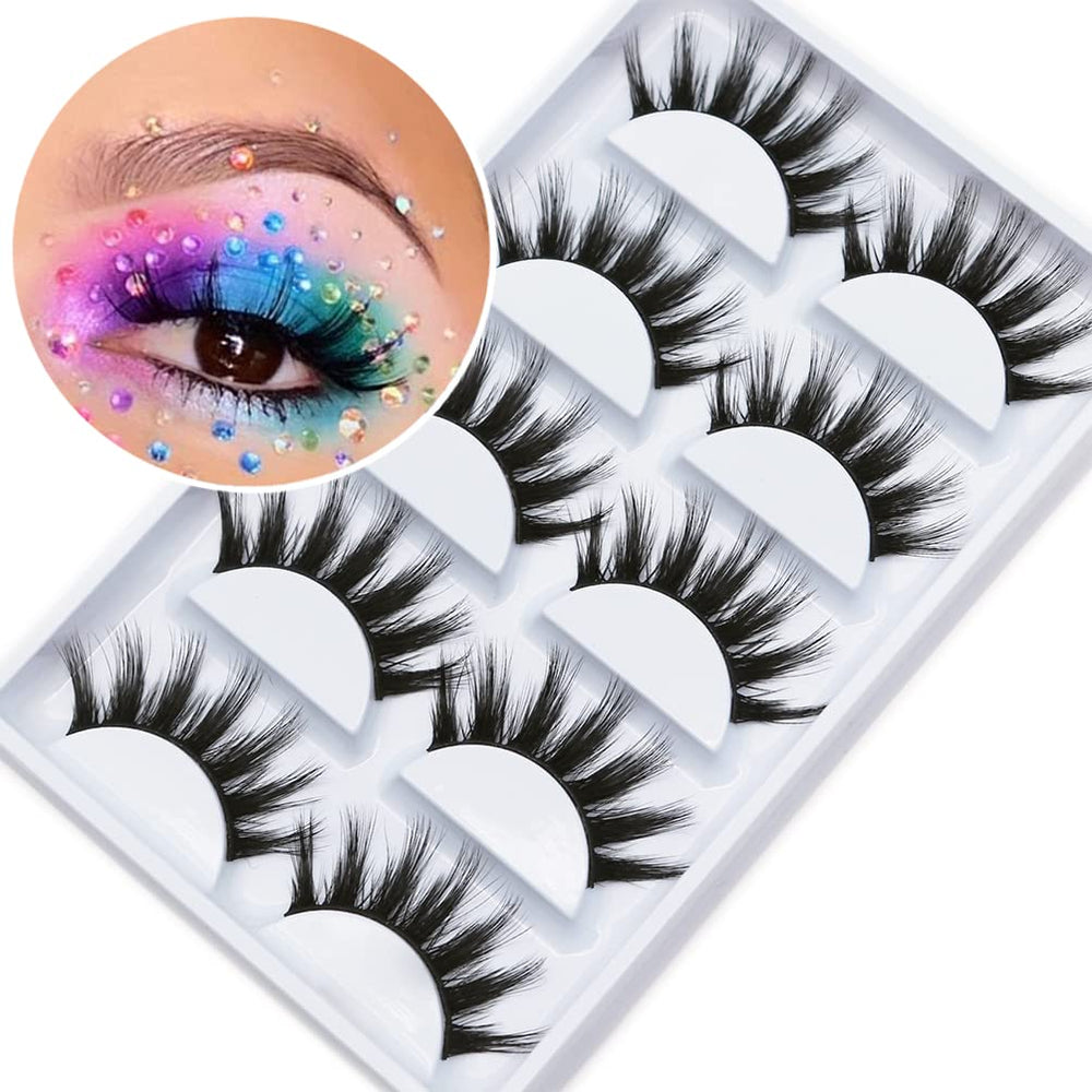 Veleasha Lashes 5D length 18-20mm showing dramatic voluminous look.