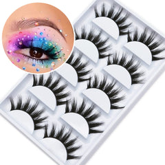 Veleasha Lashes 5D length 18-20mm showing dramatic voluminous look.