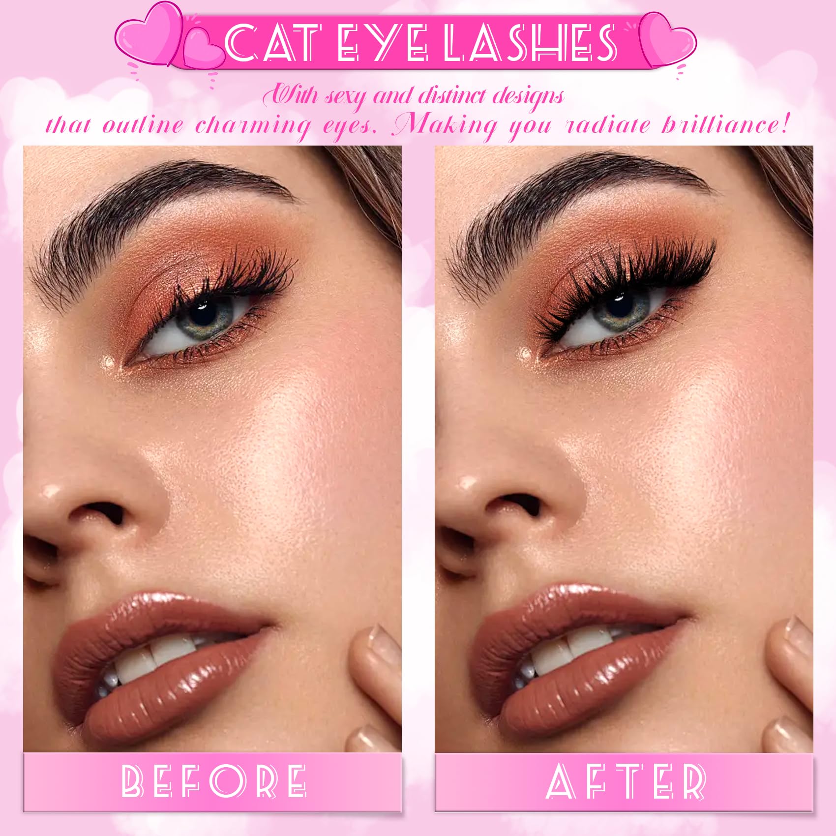 Veleasha manga lashes 10-pairs pack for versatile styling