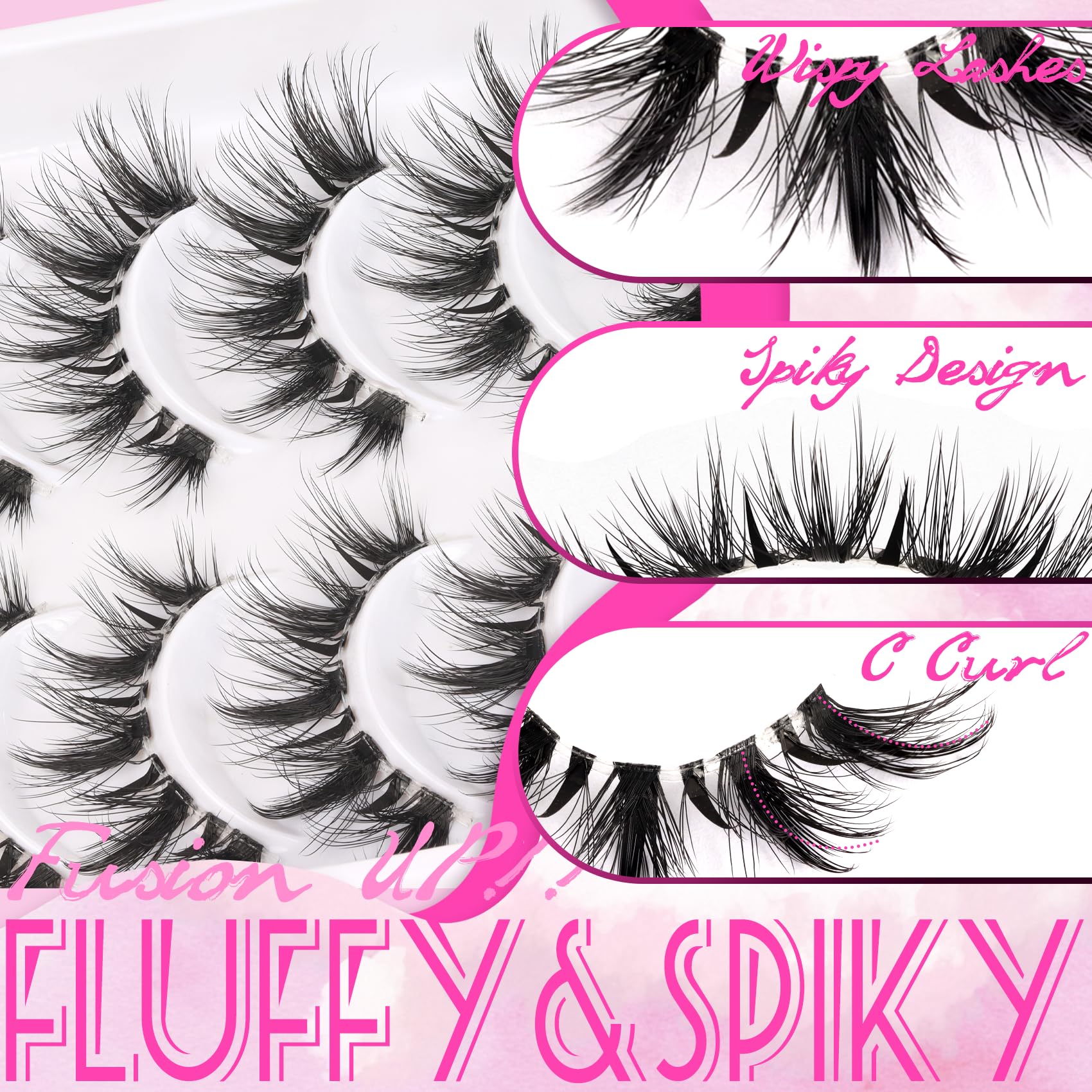 Veleasha manga lashes spiky tips close-up for bold anime-inspired drama