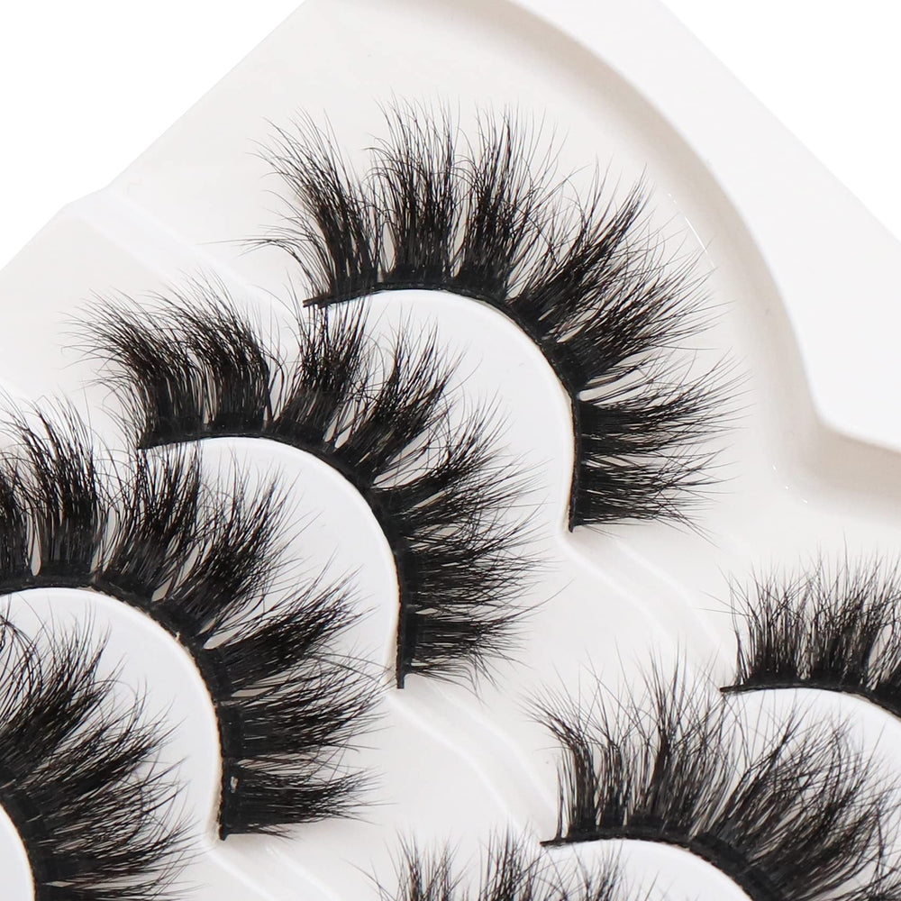Veleasha seven-pair pack in a travel-friendly case for convenient beauty on the go.
