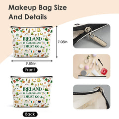 VeloKomo waterproof linen cosmetic bag shows durable material and protection