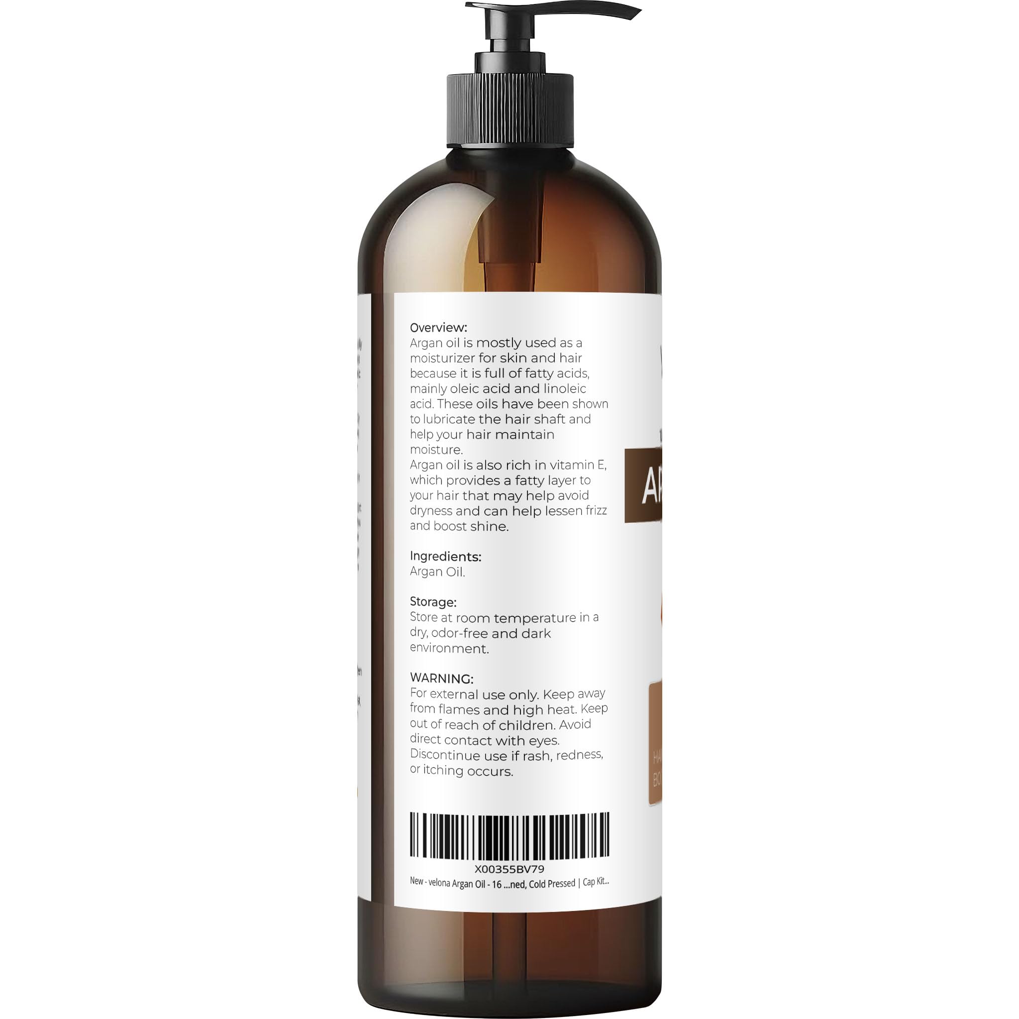 Velona Argan Oil pour action showing silky lightweight texture ideal for daily hydration.