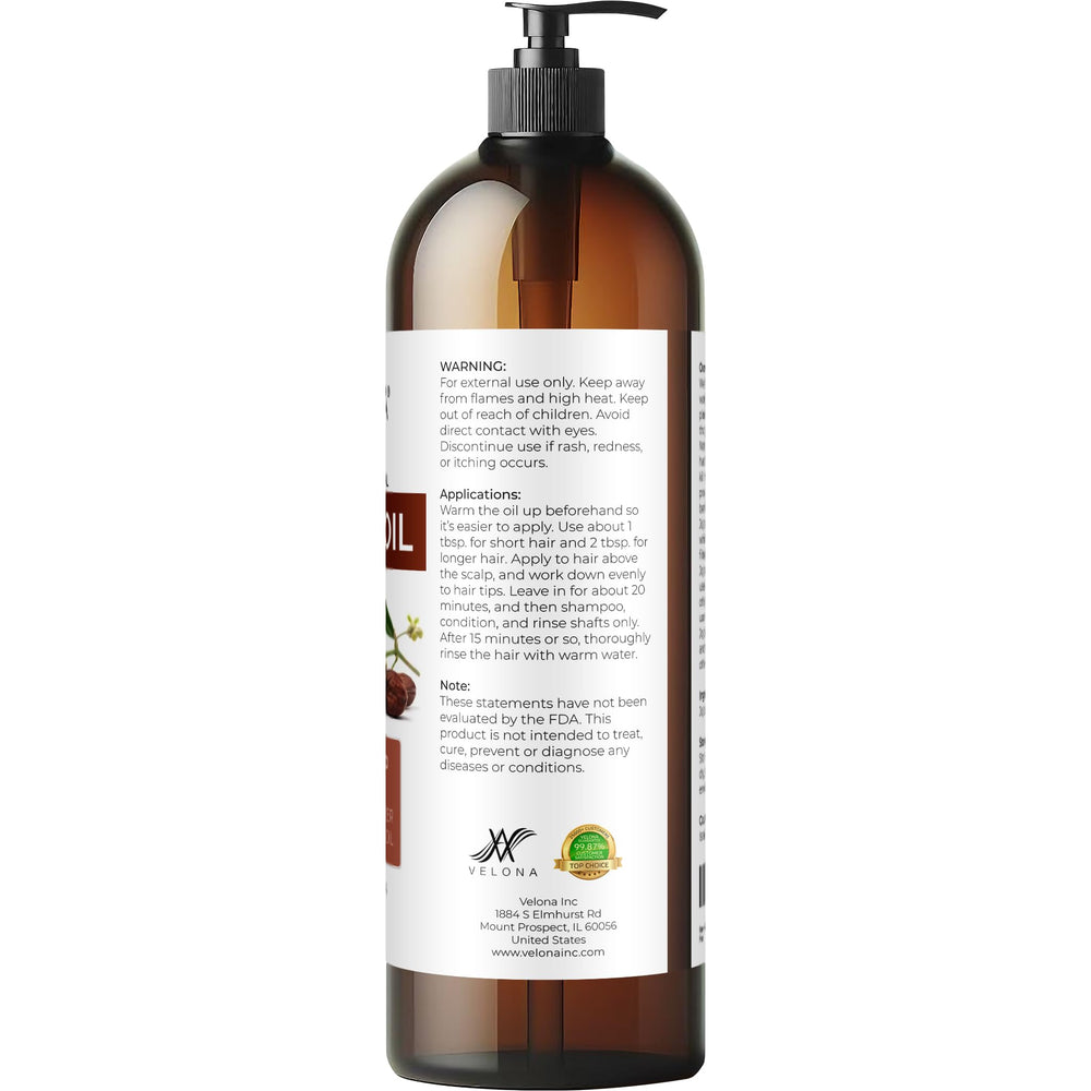 Velona Jojoba Oil hair care for ends, shine, and frizz control.