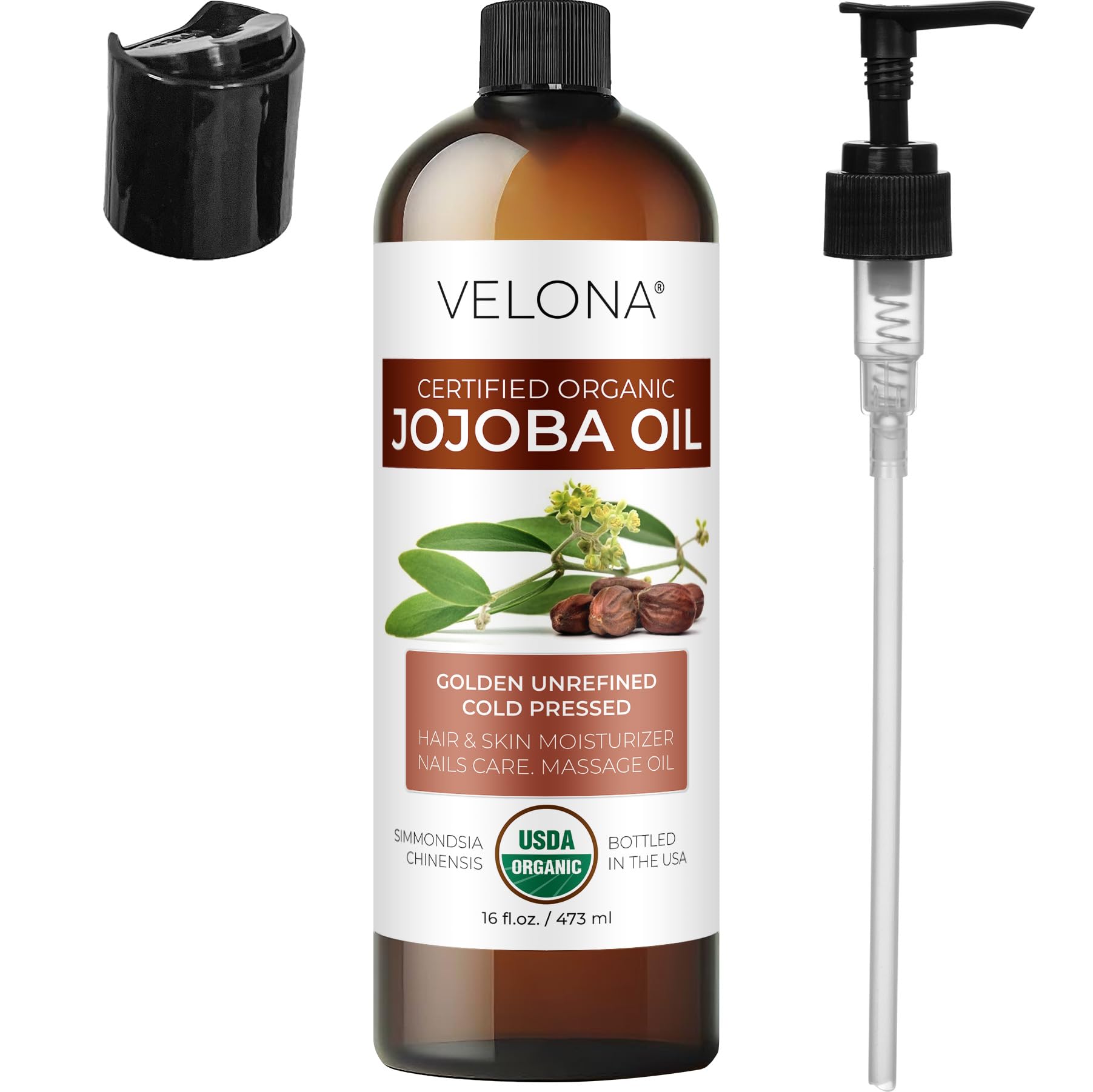 Velona Jojoba Oil uses pure, hexane-free ingredients with no additives