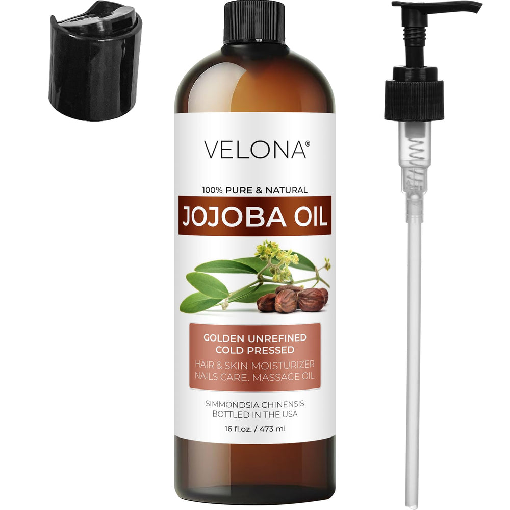 Velona Jojoba Oil on skin for deep hydration and balance.