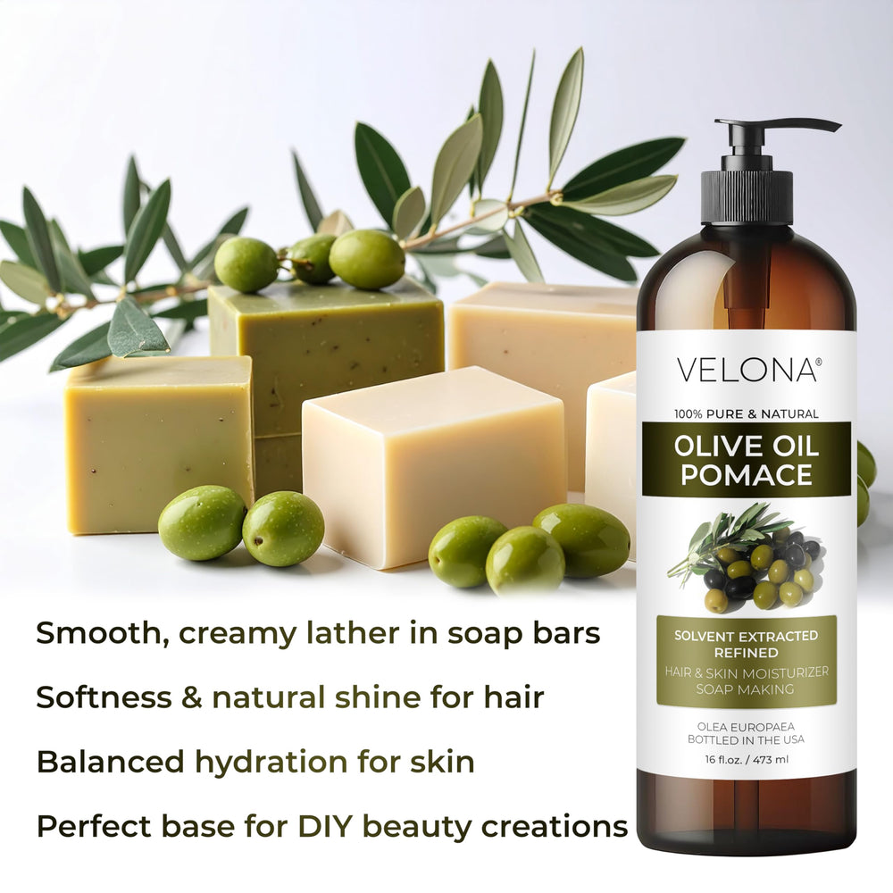 Velona Olive Pomace Oil for hair – adds softness and natural sheen in masks.
