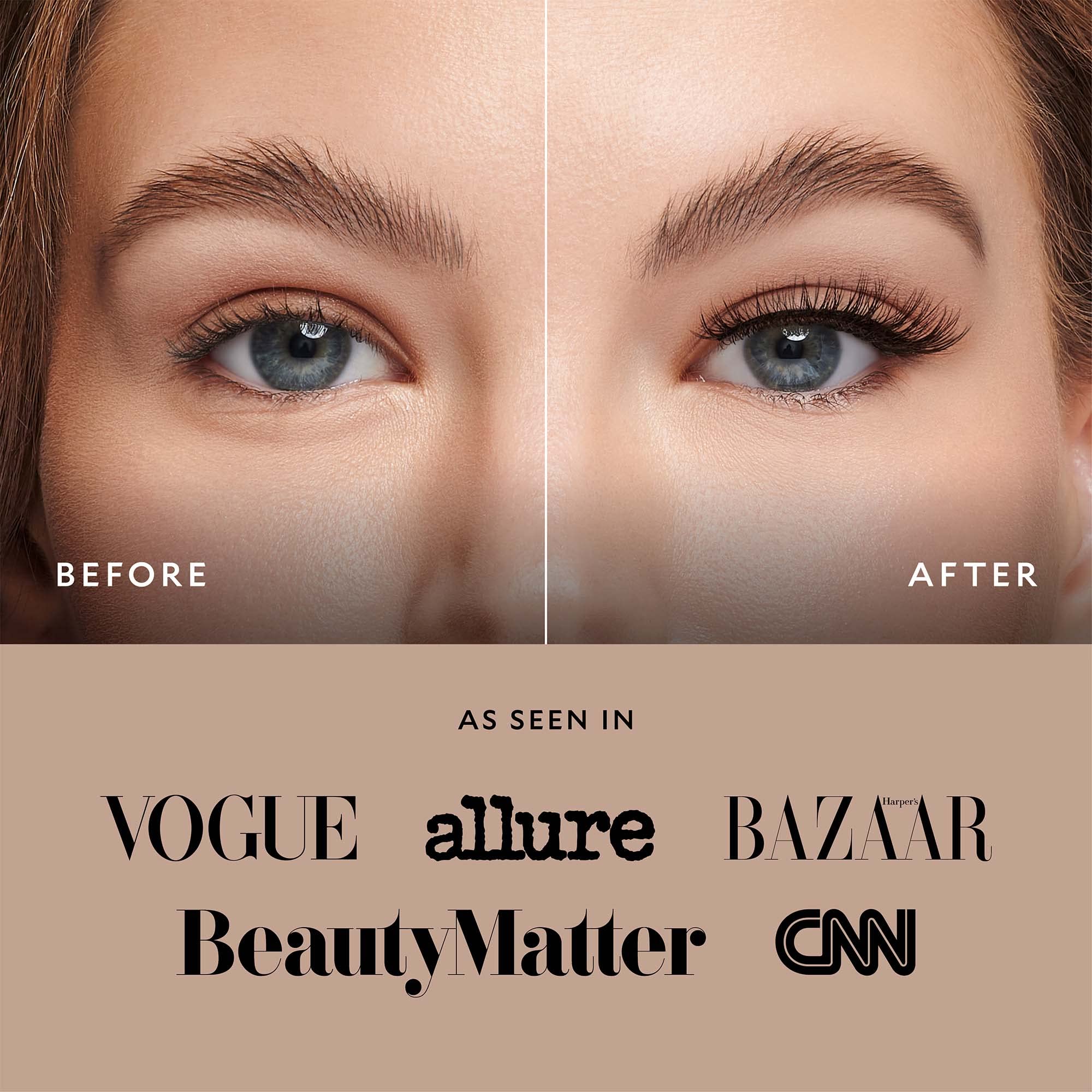 VELOUR Velour Effortless Lashes application closeup highlights simple, glue-and-go use.