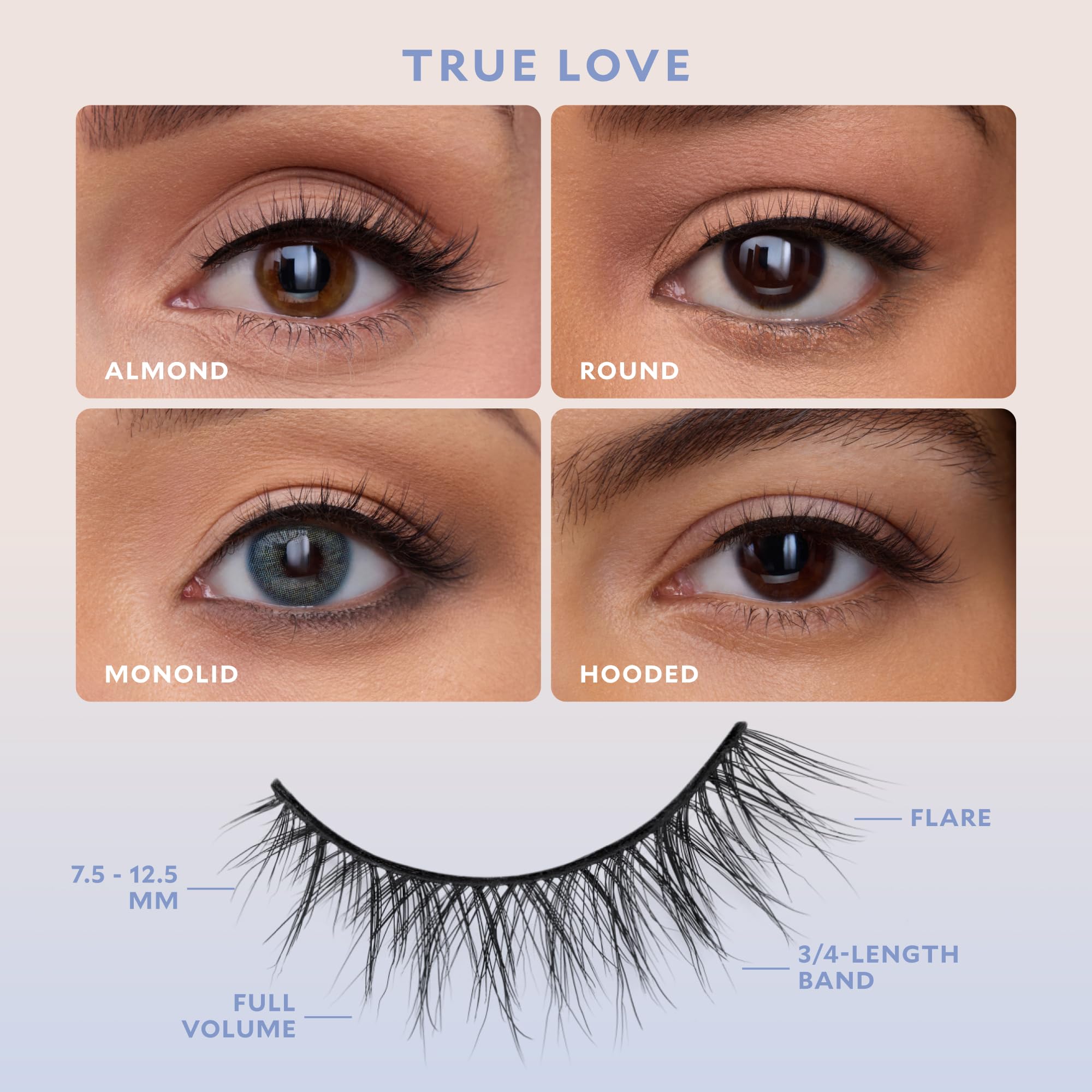 Velour Effortless Self Adhesive Eyelashes application close-up showing no tools needed for fast beauty.