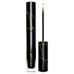 Velour Lash & Go liner cap enables quick, mess-free application on the lid.