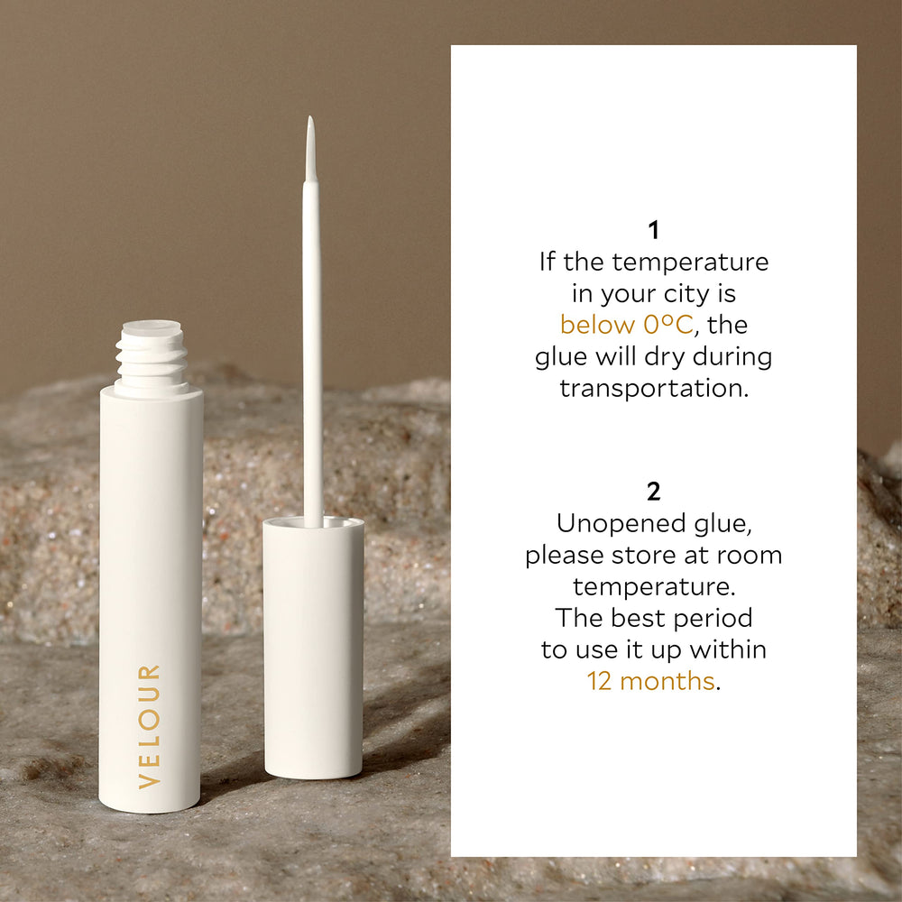 Velour wedding-ready lash glue designed for special occasions and daily glam.