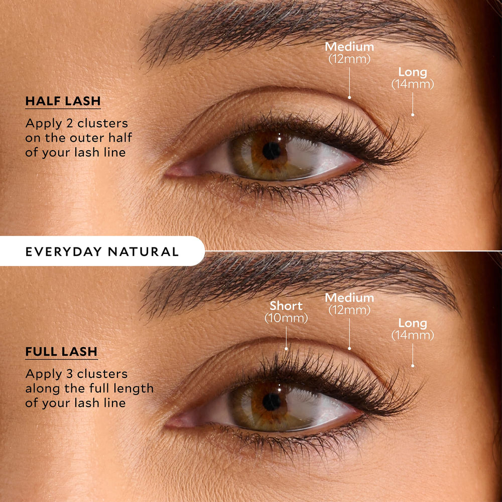 Velour Xtensions natural-look application along the lash line for a seamless effect.