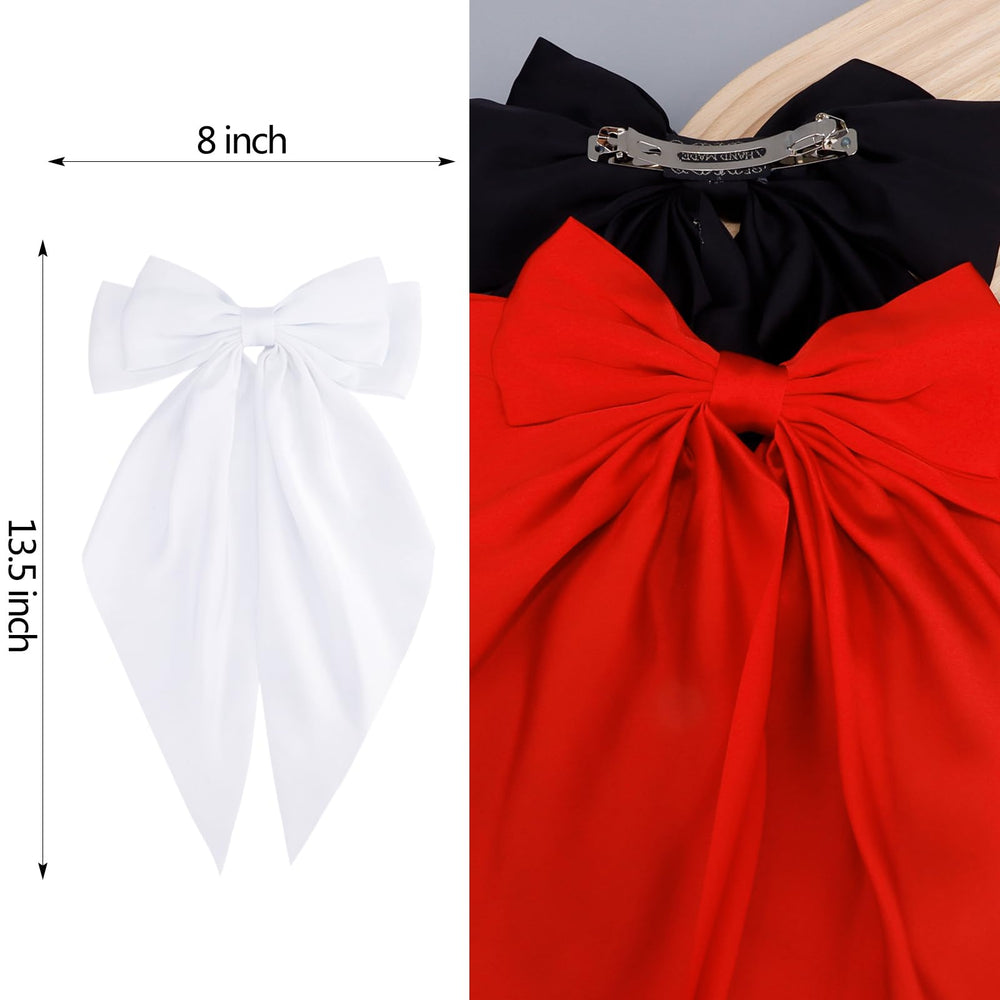 VELSCRUN big bow clip adds dramatic flair to formal wear and photos.