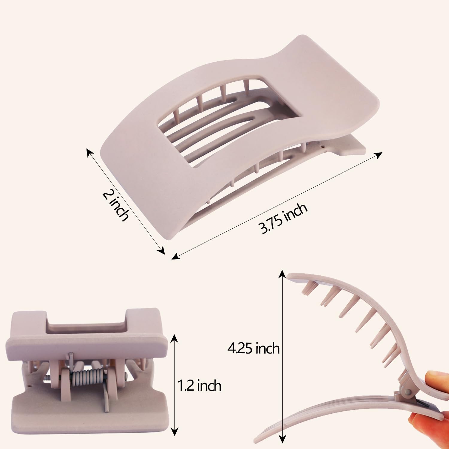 VELSCRUN daily-styling clip ideal for all hair types and long wear.