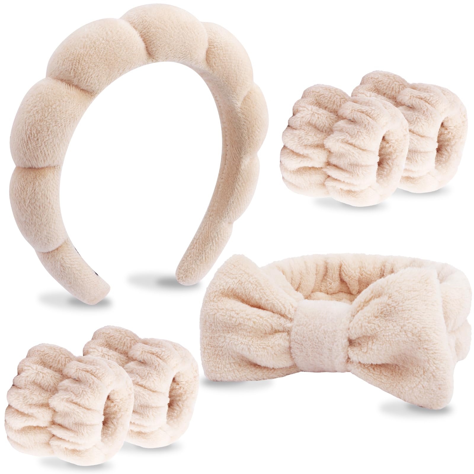 VELSCRUN hair accessories set supports efficient skincare routines at home.