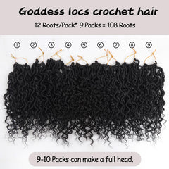 Vemet Goddess Locs on model deliver lightweight, breathable wear.