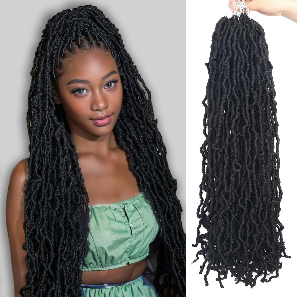 Vemet Soft Locs 30 Inch packaging bundle shows easy, ready-to-use hair extension