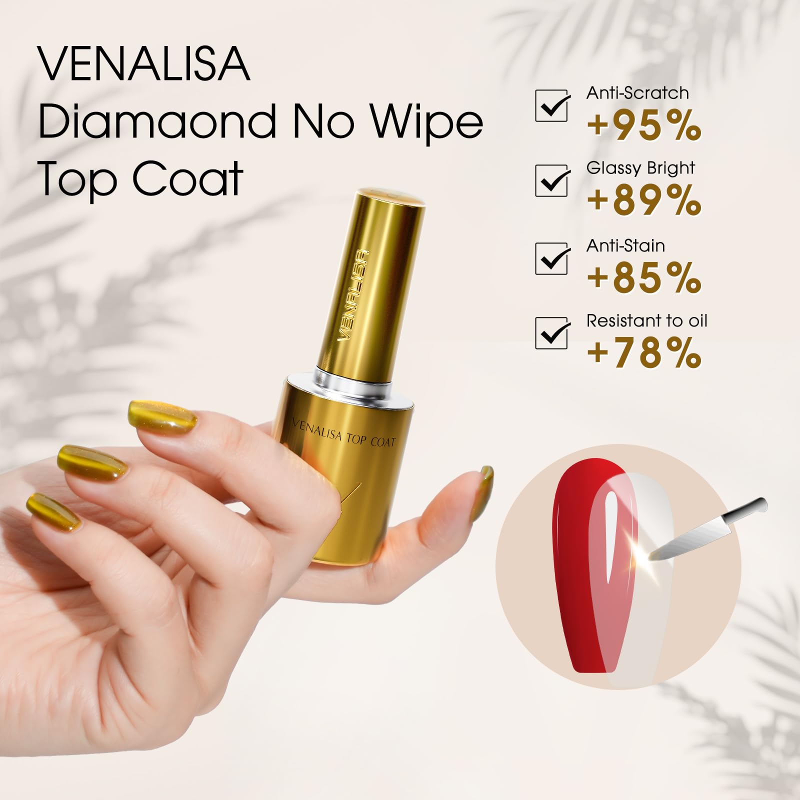 Venalisa 3-piece set packaging shown for easy home or salon gel manicures.