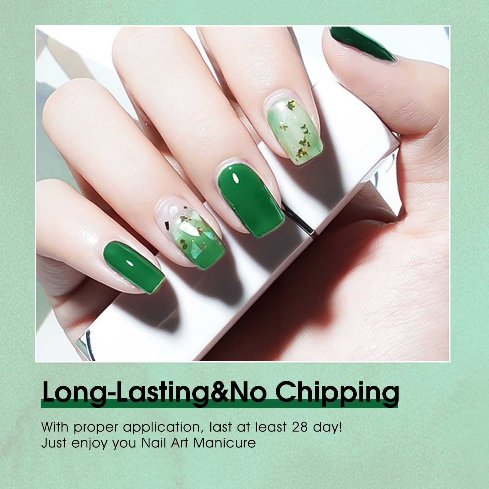 VENALISA gel polish bottle with glow communicates a long-lasting soak-off formula in practice.
