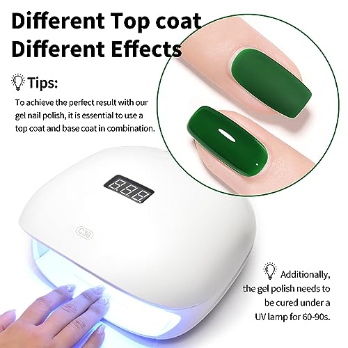 VENALISA emerald-green finish during a DIY home manicure session signals versatile styling options.