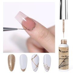 Venalisa liner gel brush tip closeup ideal for fine detailing and clean lines