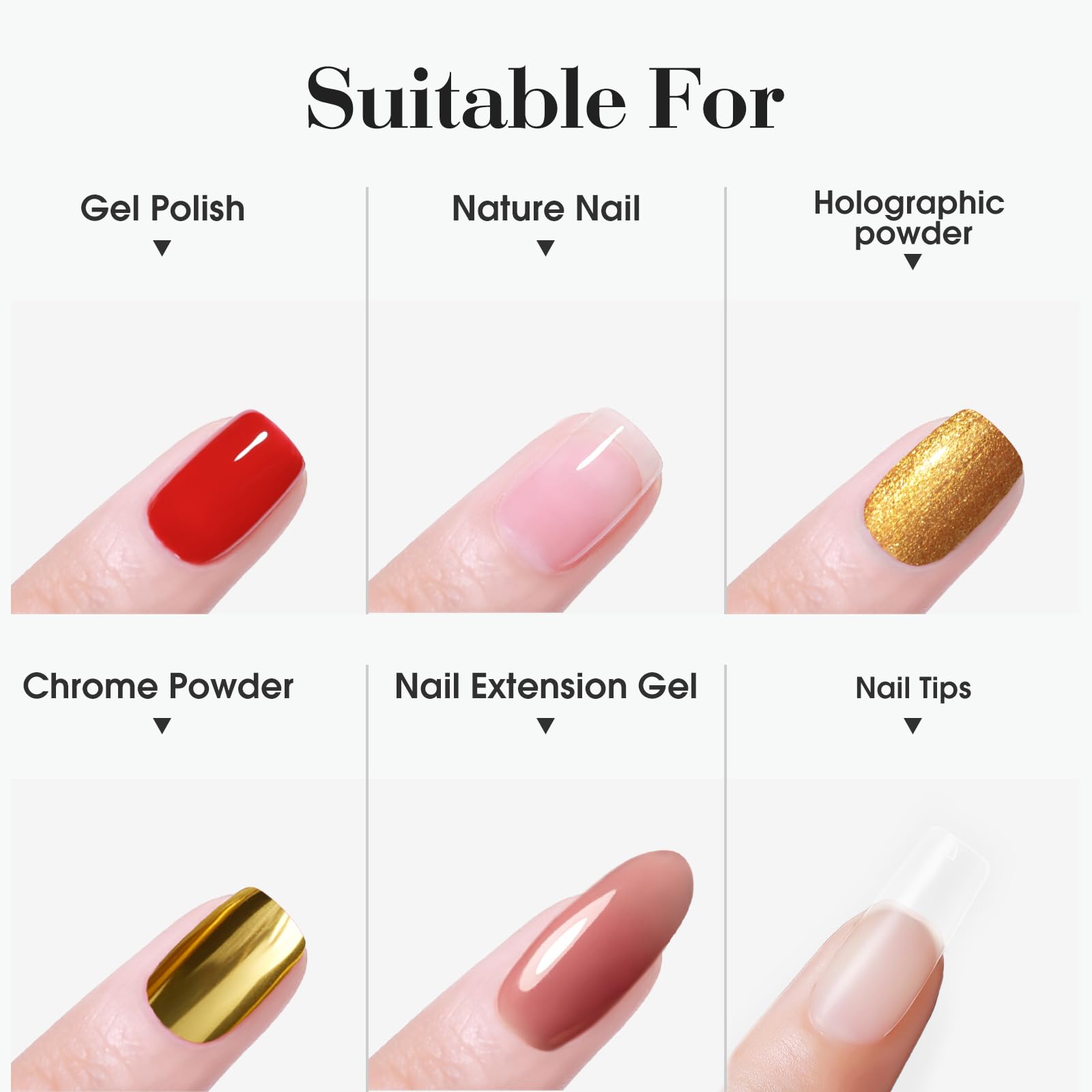 Venalisa color swatch nails show vibrant shine with high-gloss finish.