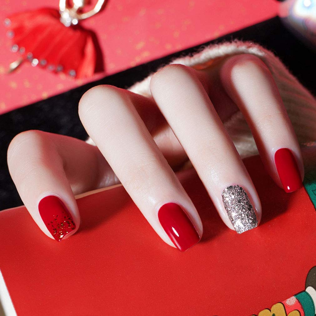 VENALISA red gel nail polish cap top for secure storage and travel
