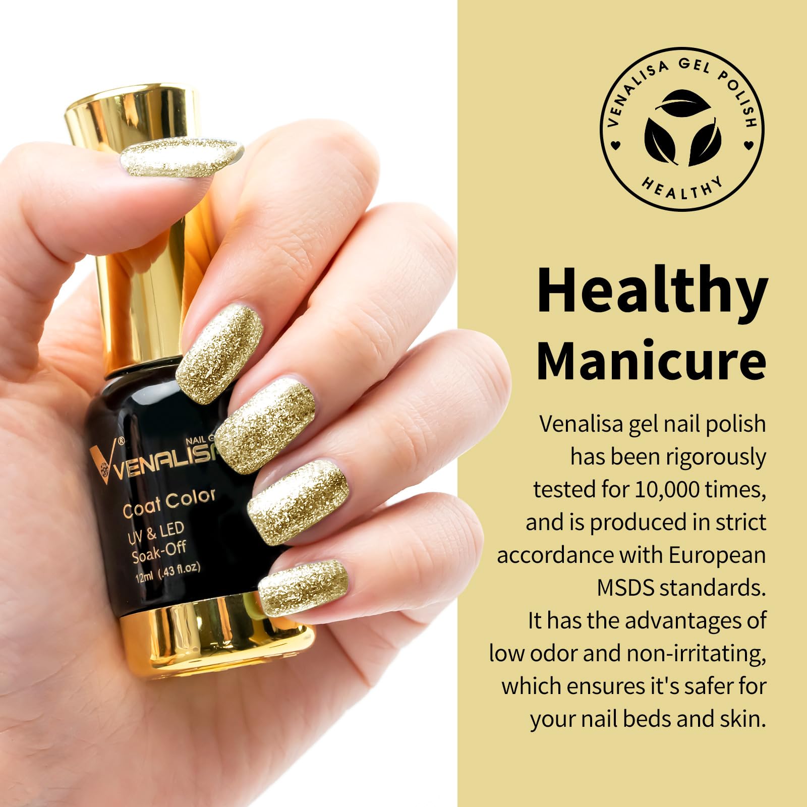 VENALISA smooth brush enabling easy, even application for salon-quality results.