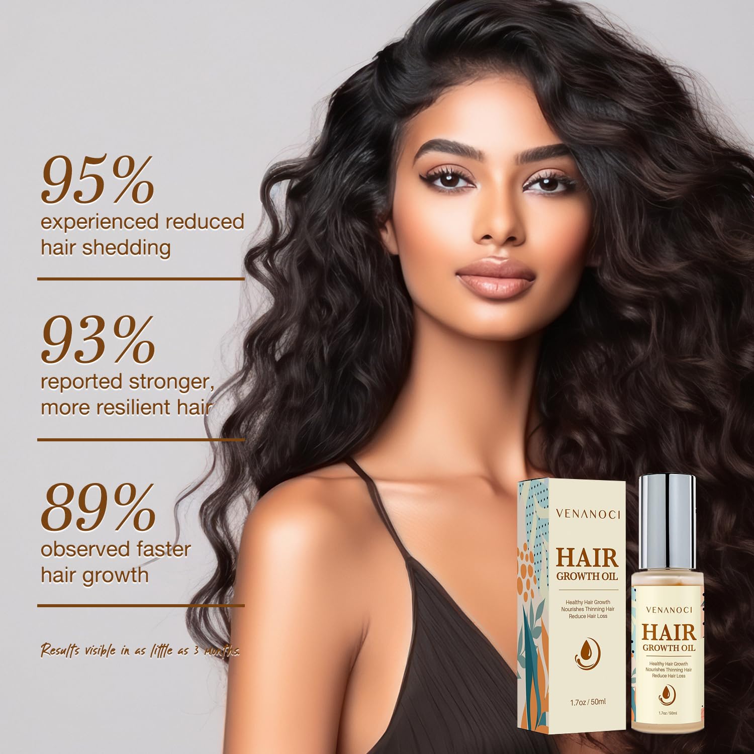 Venanoci hair growth oil improving scalp health and enhancing circulation