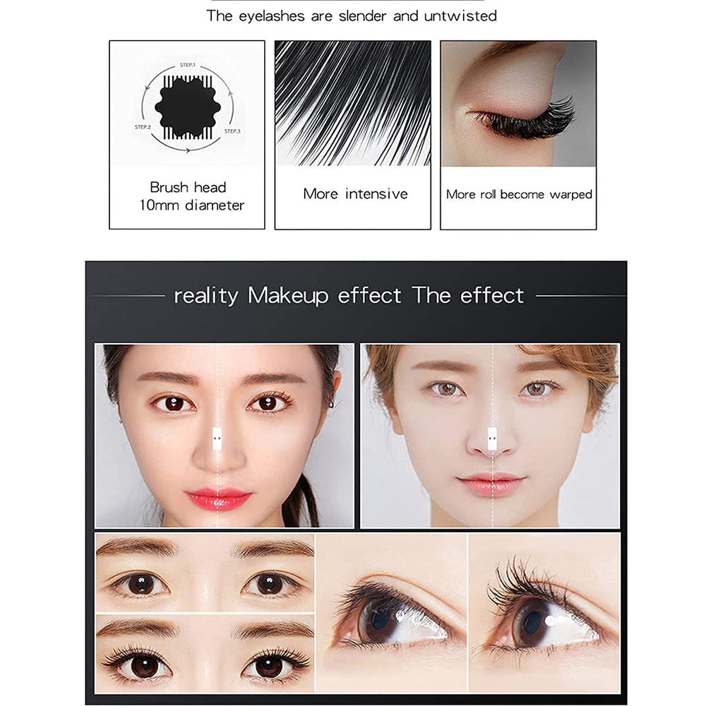 VeniCare waterproof mascara formula image demonstrates smudge-free wear in rain or sweat.