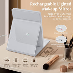 Venigo travel makeup mirror dual light settings for day and evening looks