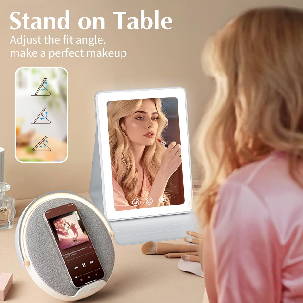 Venigo travel makeup mirror USB charging offers convenient power anywhere