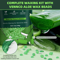 VENNCO pre and post wax aloe oil protecting skin during waxing