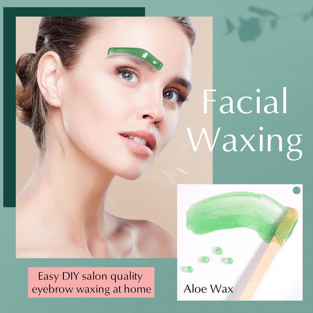 Vennco skin-friendly hard wax beads on sensitive skin-friendly formula