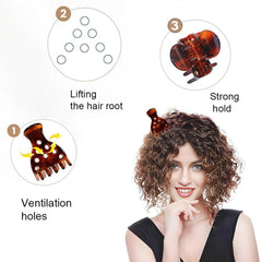 Venrodi volume-clip inner-teeth close-up for secure lift