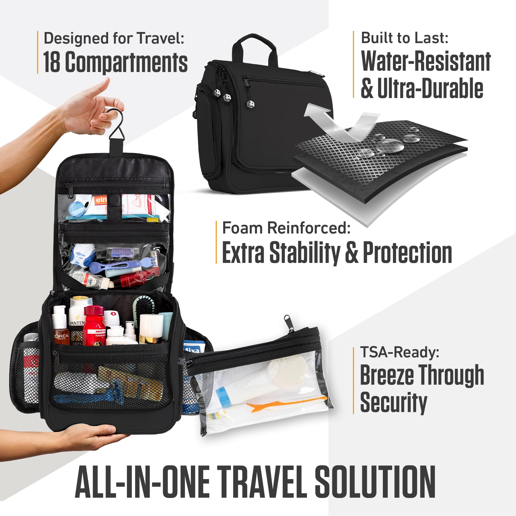 VENTURE 4TH water-resistant-material highlights durability in travel environments.