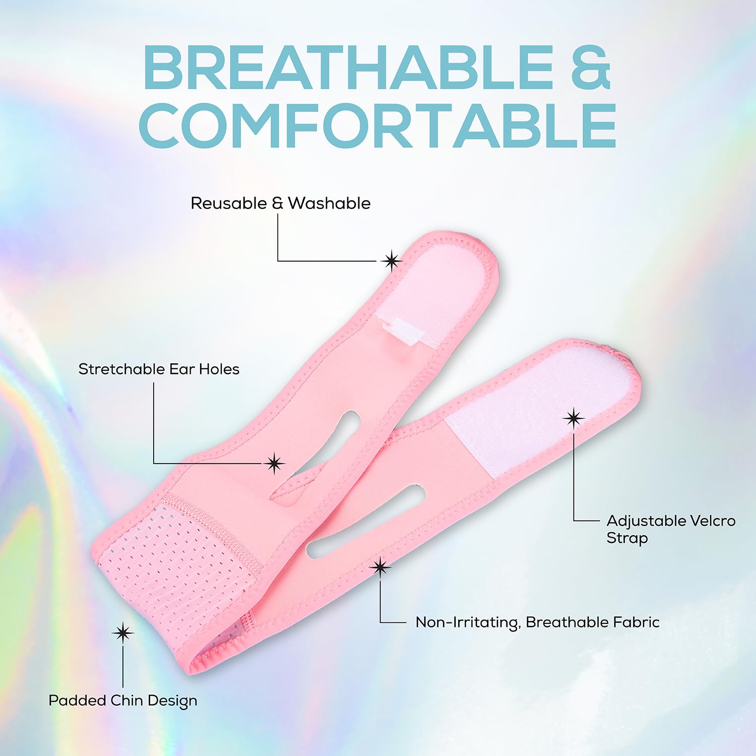 Venus Visage compression fabric detail highlighting gentle skin pressure