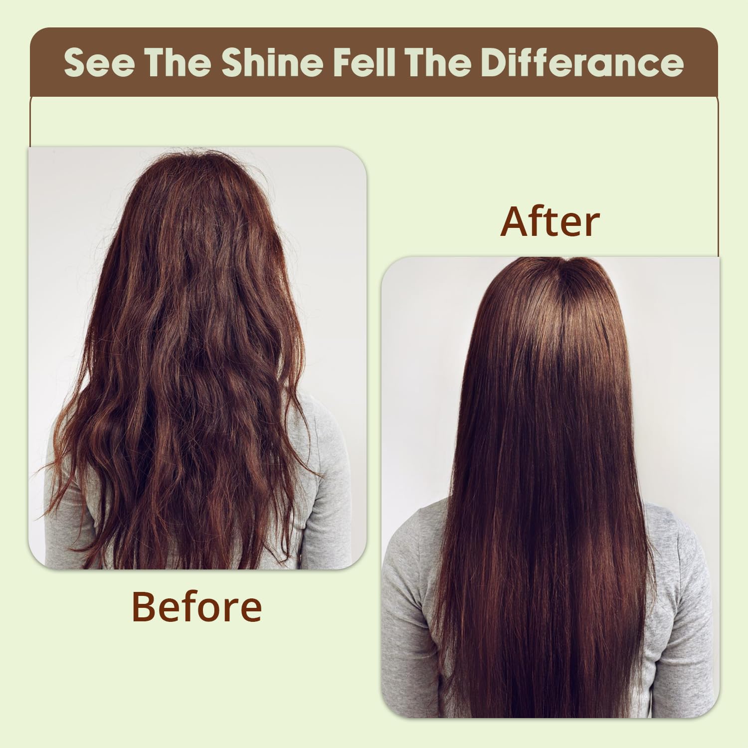 Vera Essence bamboo brush damp hair use demonstrates gentle brushing after shower.