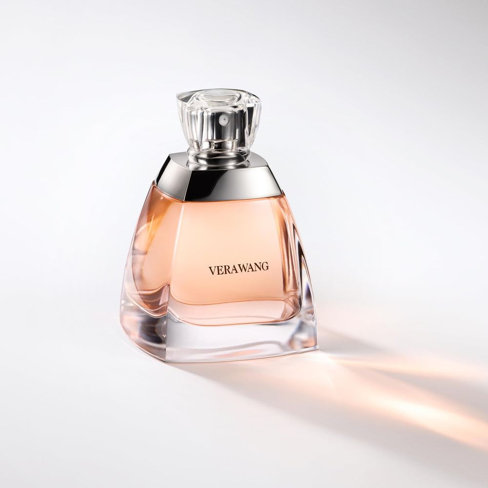 Vera Wang EDP on skin shows refined, long-lasting scent for nights out.