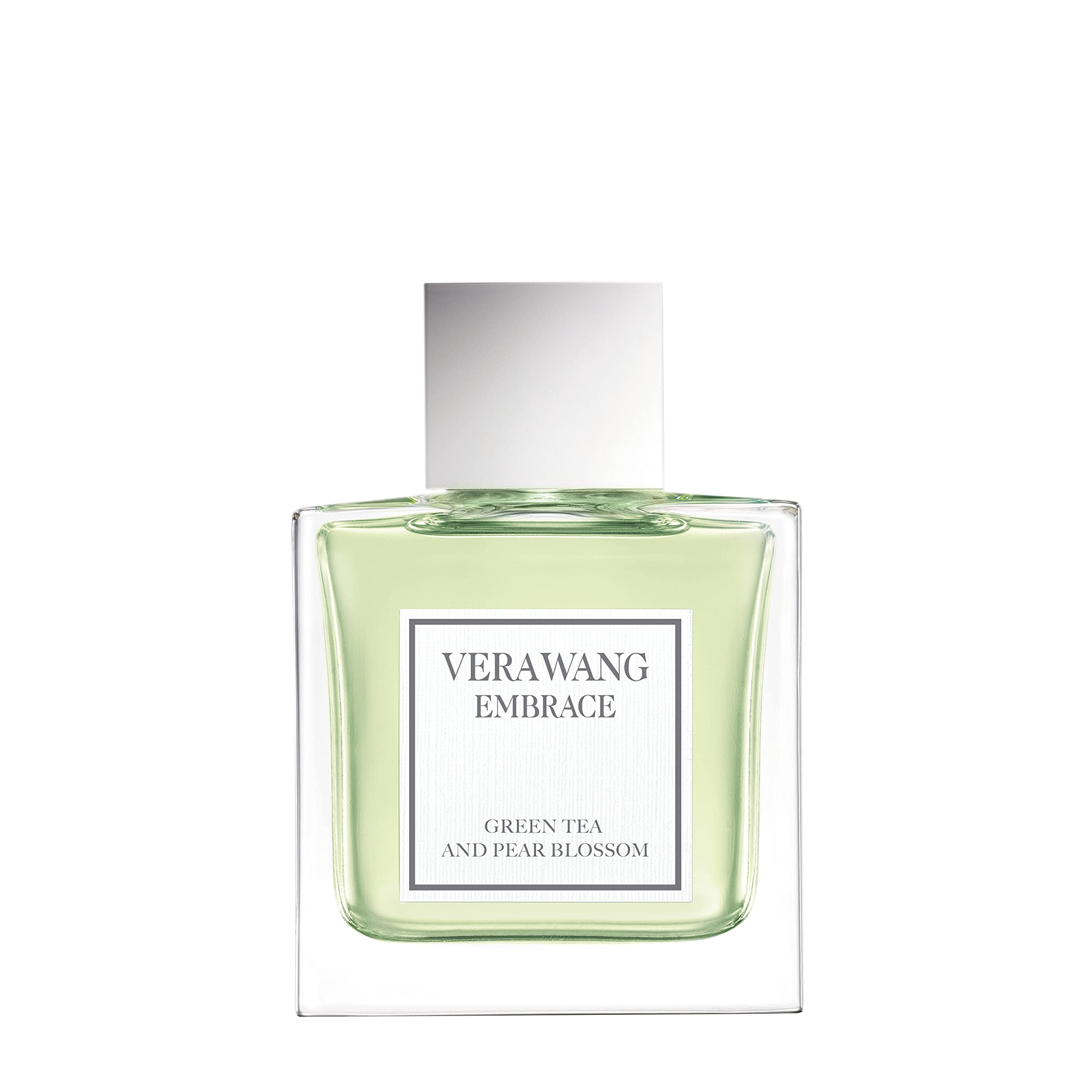 Vera Wang Embrace green tea pear bottle highlights fresh daytime scent
