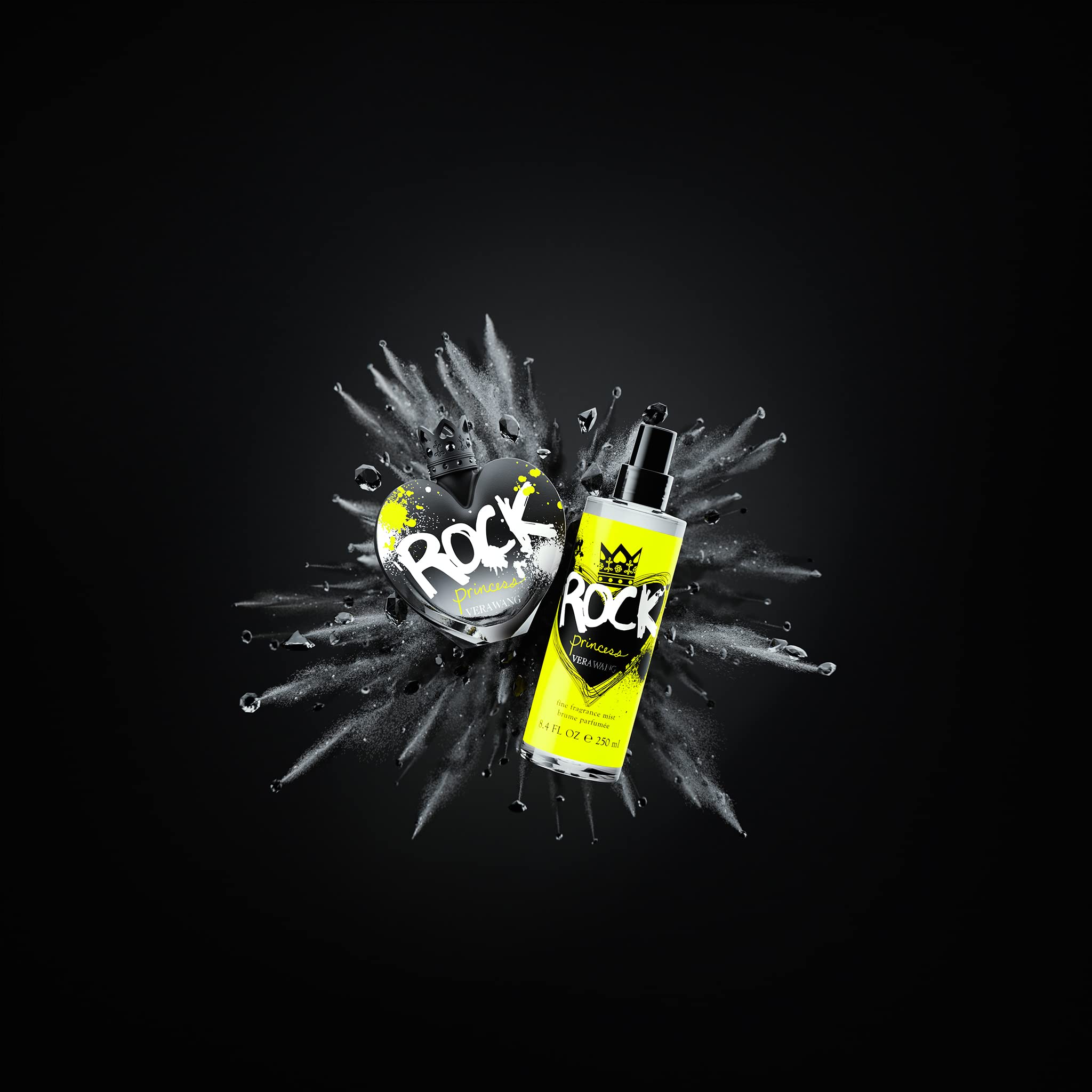 Vera Wang Rock Princess spray-bottle shows quick, even fragrance application