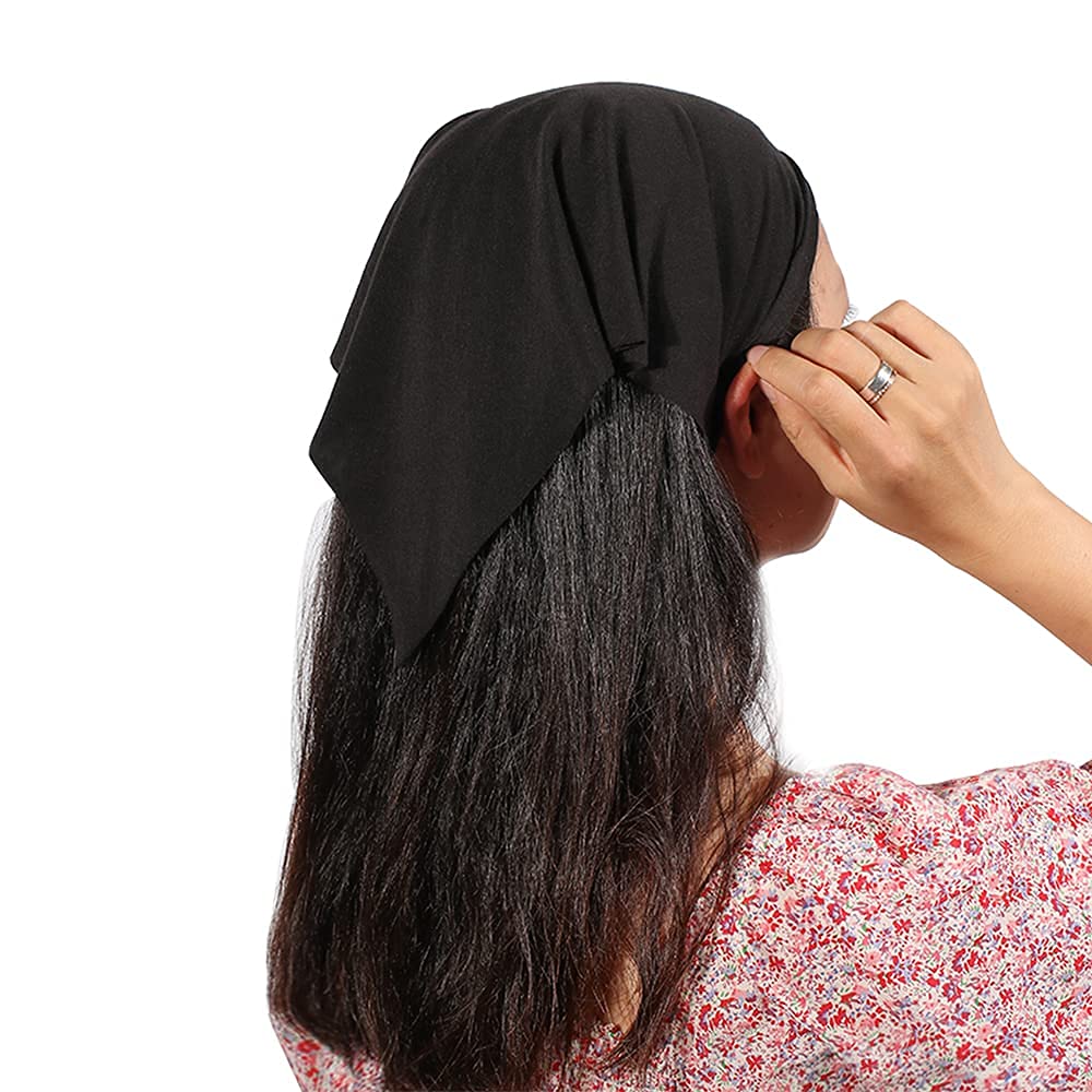 Vercret elastic large headband with clips for secure non-slip fit