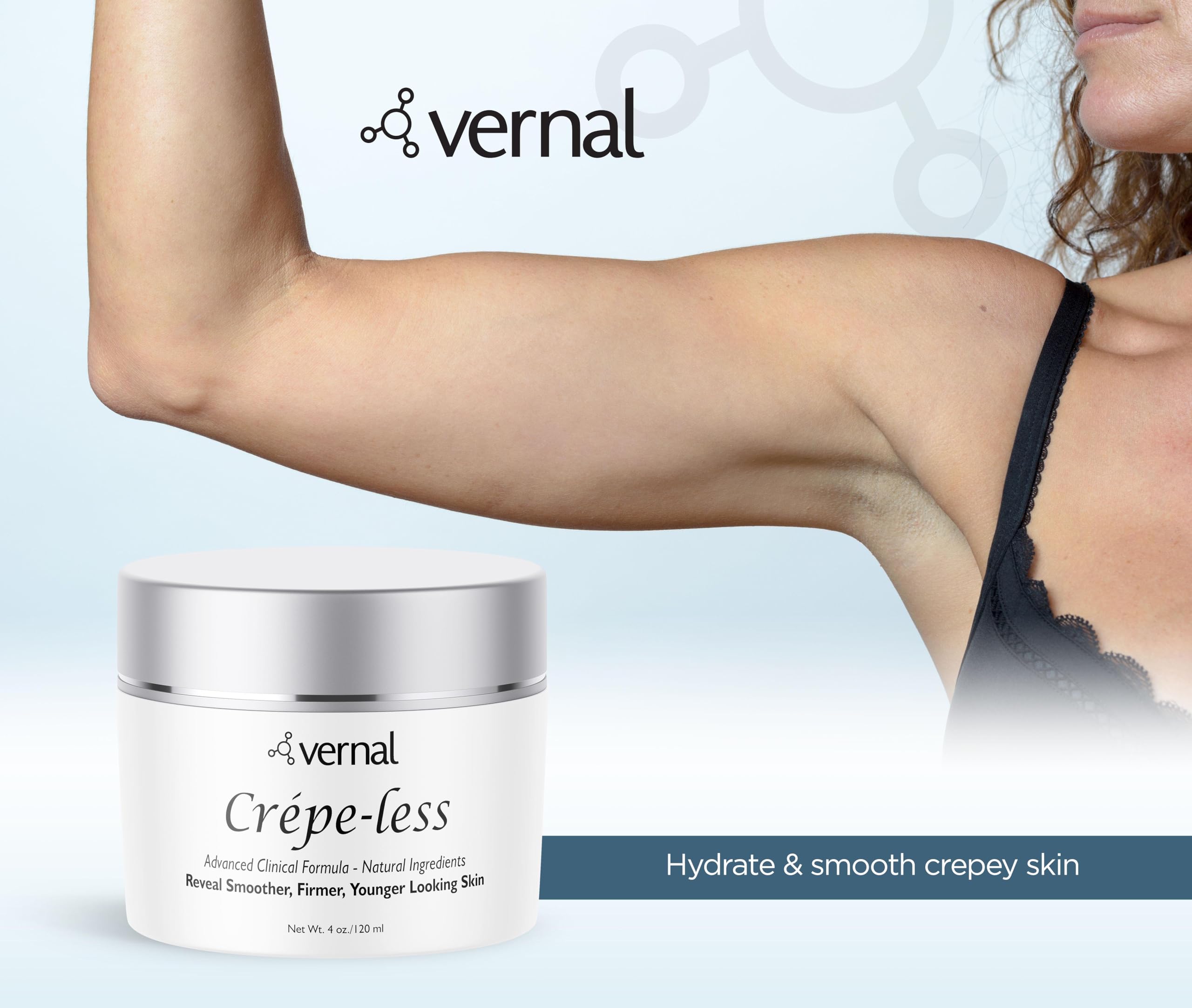 Vernal Crepe-less Cream golden jar conveys premium moisturizing experience.