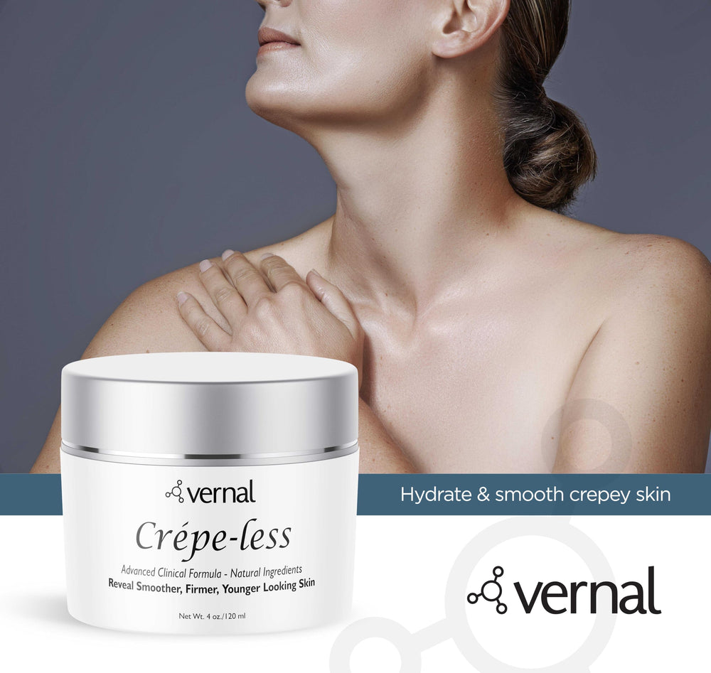 Vernal Crepe-less Cream massage demo captures soothing self-care ritual.