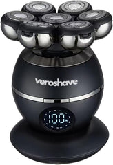 VEROSHAVE IPX7 waterproof head shaver ready for wet or dry use